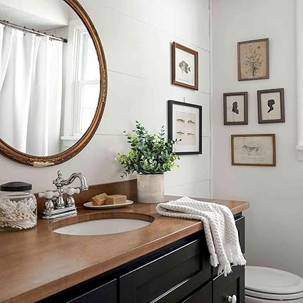 Eucalyptus Artificial Potted Plants – Set of 2 Small Decorative Fake Plants for Home, Office & Bathroom Décor (Sage Green) - Image 4