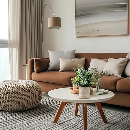 Eucalyptus Artificial Potted Plants – Set of 2 Small Decorative Fake Plants for Home, Office & Bathroom Décor (Sage Green) - Image 2